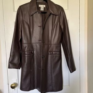 Leather coat
